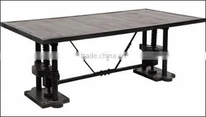 Metro Vintage DINING Table Set, RECLAIMED Bar DINING TABLE Set , Industrial Dining Table Set