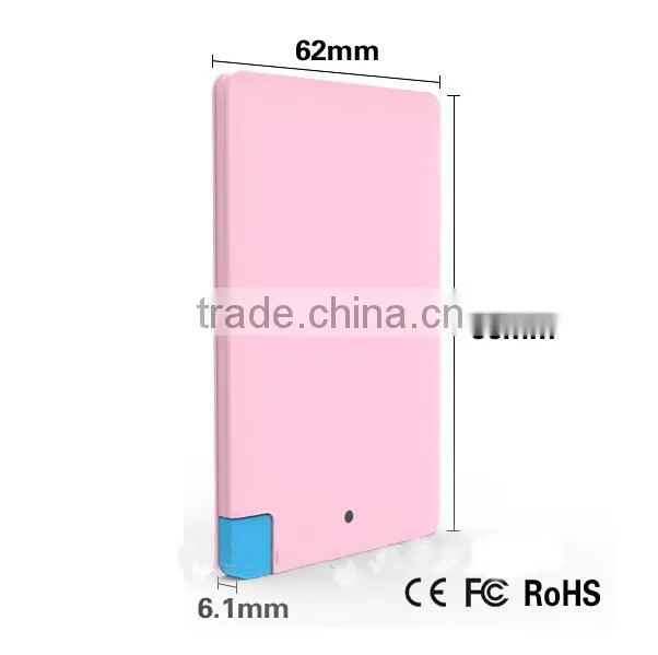wholesale 2500mah phone power charger CE ROHS FCC certificates