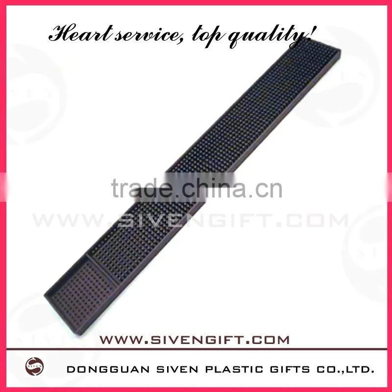 Eco-friendly hot selling soft pvc logo bar mats for promotion use