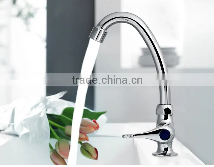 china factory long neck kitchen faucet, european style chrome brass kitchen faucet
