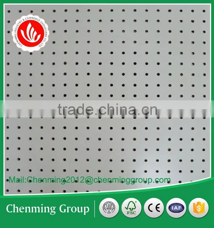 Melamine MDF pegboard display board