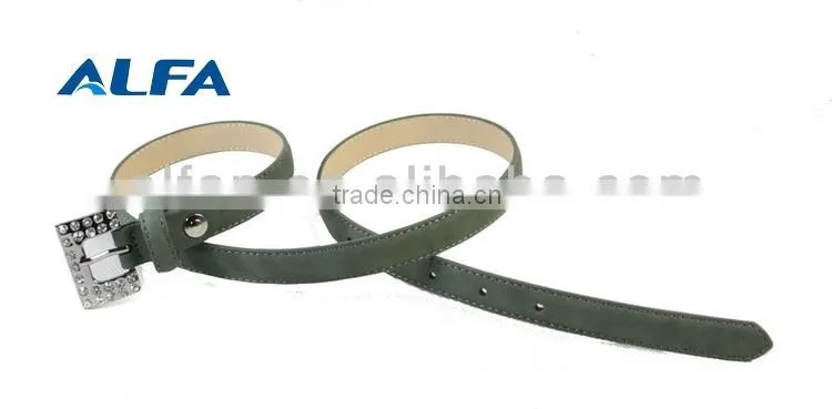Fashion Sash Belt With Rhinestone Buckle