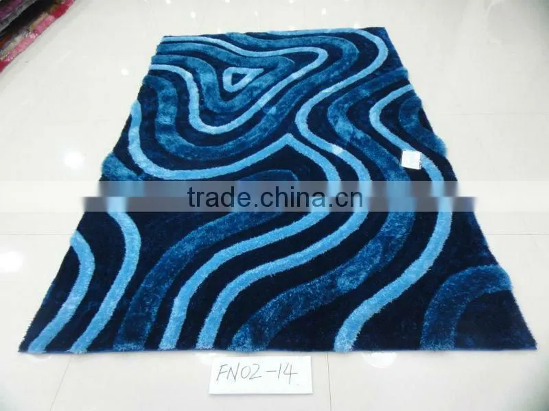 3D shaggy carpet and rug