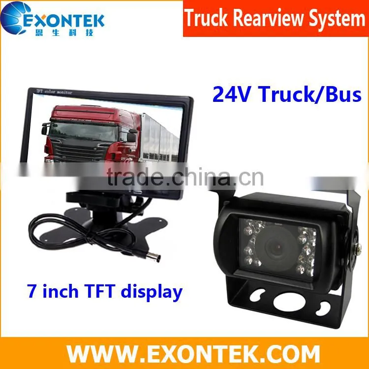 Wholesale truck parking sensor system Truck video parking system with 7 inch TFT display and night vision camera