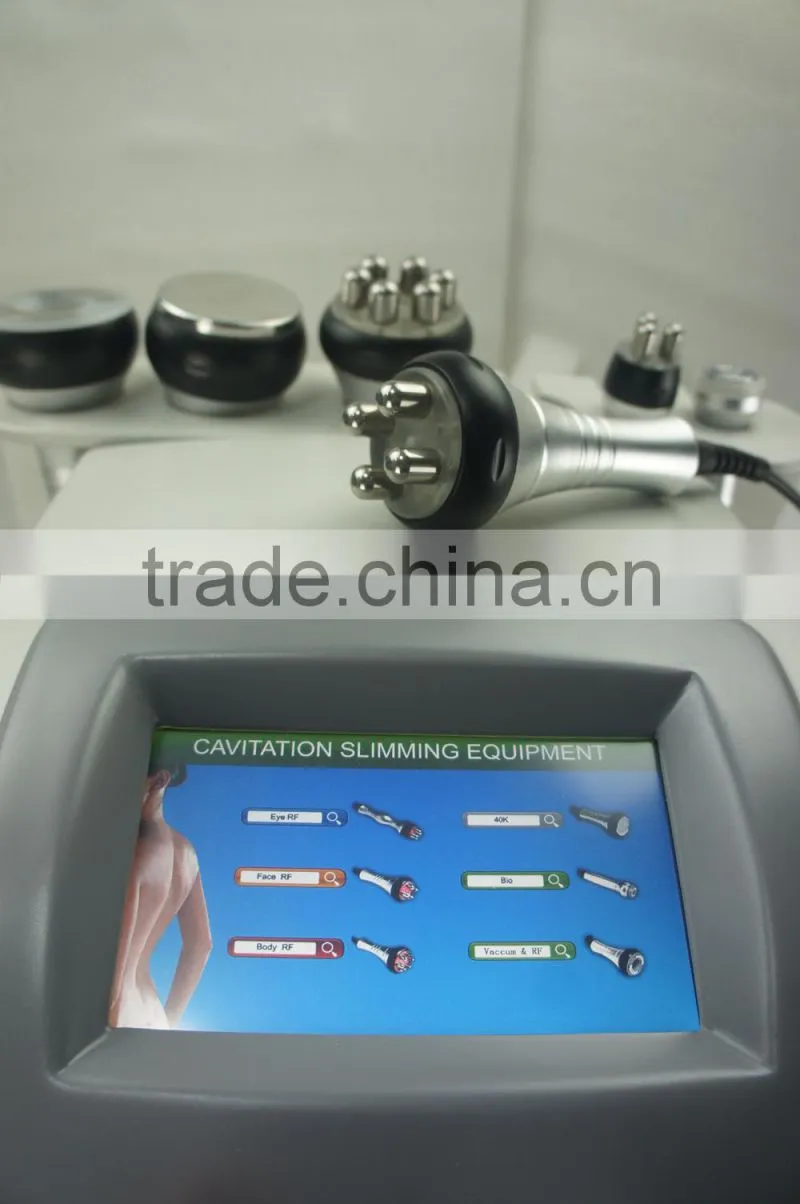 Hot Sales soared 6 in 1 ultrasonic vacuum cavitation vacuum rf slimming beauty equipment