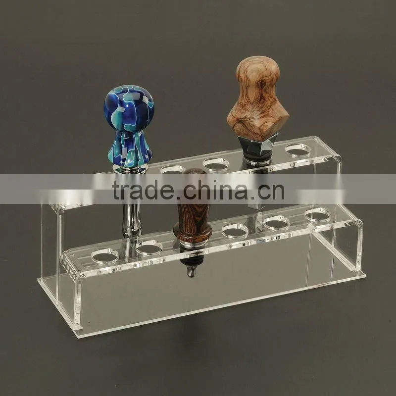 new design acrylic wine bottle stopper display