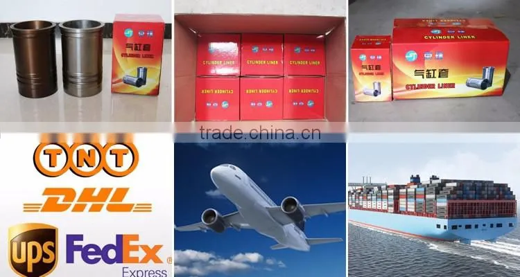 Diesel engine parts S195 golden color cylinder liner and ling