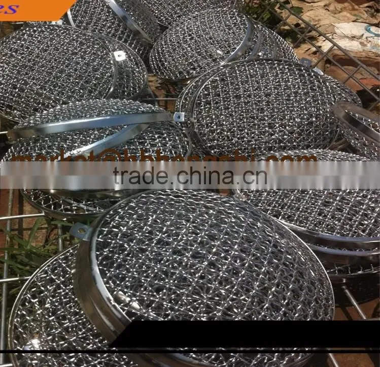 Round galvanized barbecue grill wire mesh / BBQ Grill Netting price (factory)