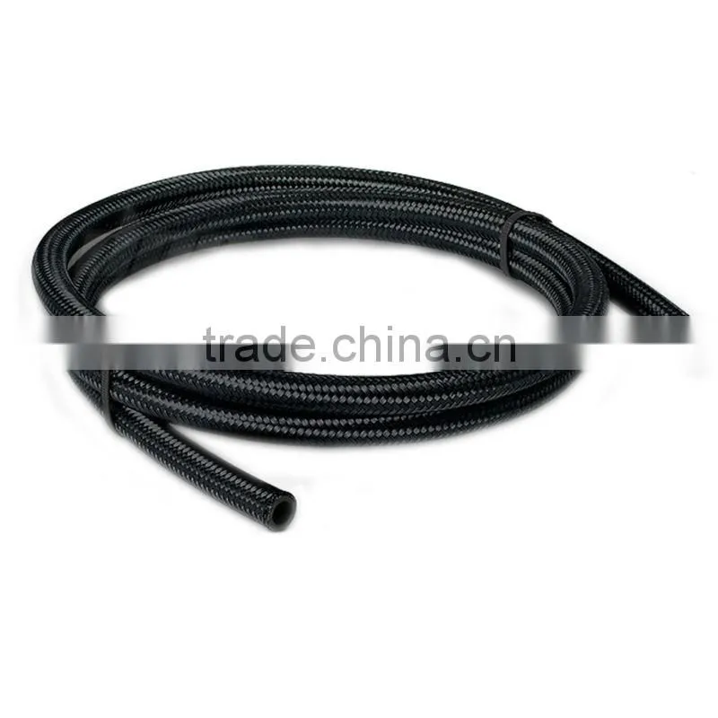 AN6 Nylon Stainless Steel Braided flexible fuel oil line hose