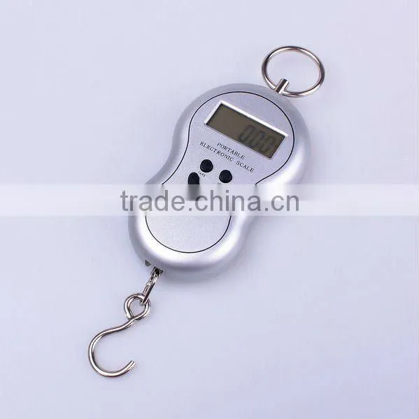 Multi-purpose Digital Hanging Luggage Fishing Weight Scale 10g-40Kg Silver