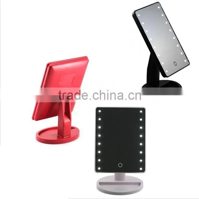 LED Desktop Mirror with Stand