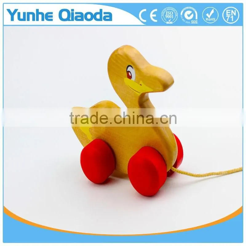Pull Along Duck Baby Toy classic wooden construction for hours of fun