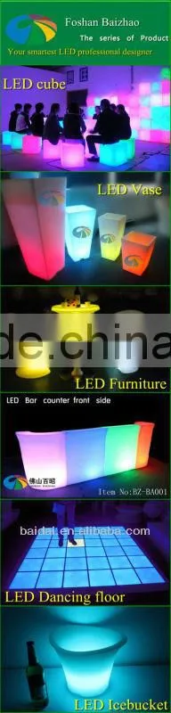 LED flower pot snake shape