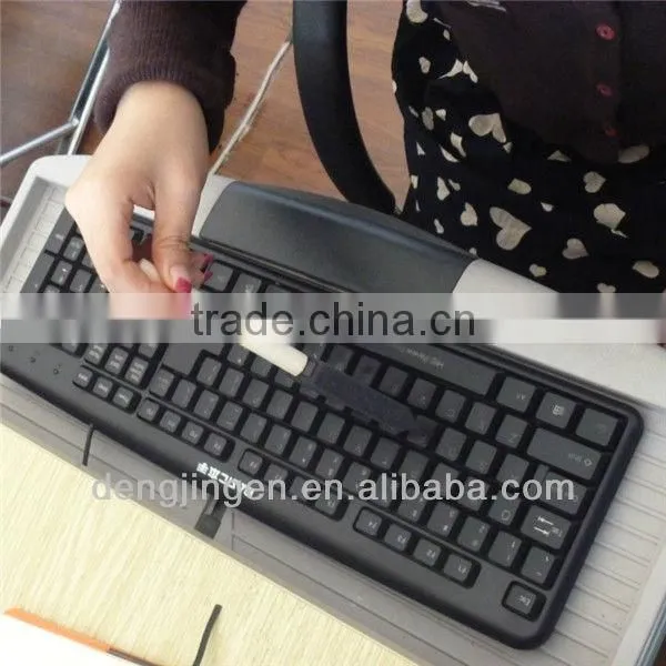 Plastic Wooden Handle Poly-brush Oil Painting Drawing Tools Artwork Stain Foam Roller Brush