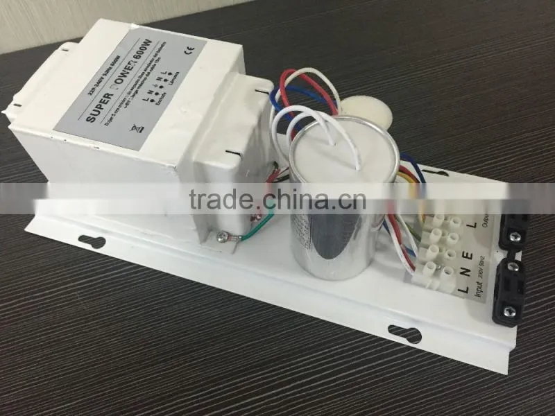 hydroponics grow light ballast 600w/open 600w magnetic ballast