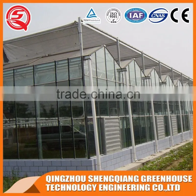 Venlo glass greenhouse cooling system for agriculture farming