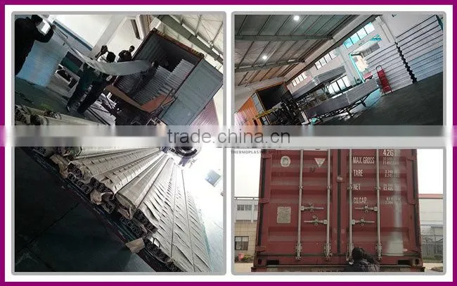 Haining 35mm 8-wall diamond structure polycarbonate sheets 2100*5800mm
