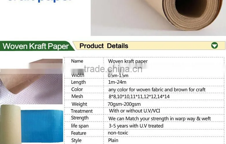 waterproof woven Kraft Paper for packing the cable