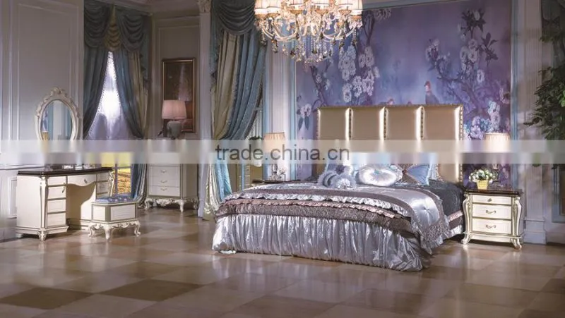 Spain Luxury Solid Wood Bedroom Furniture