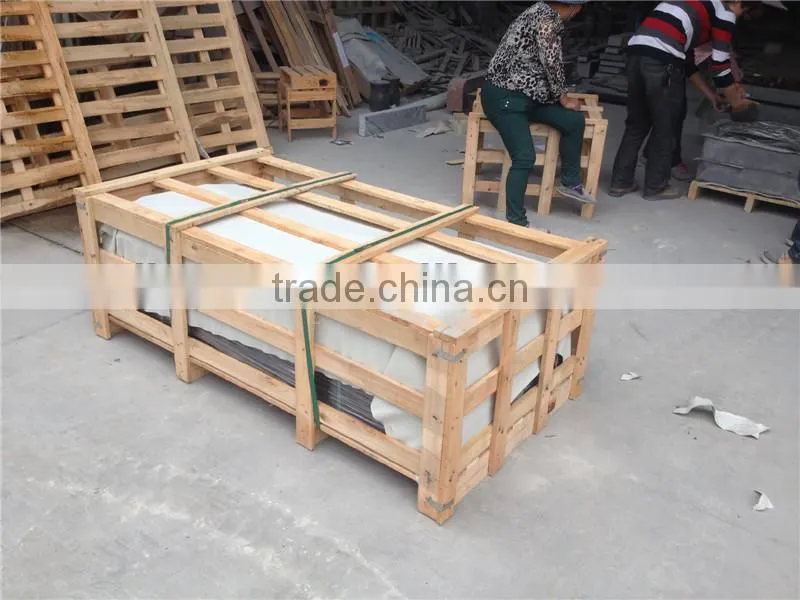 Qilu grey granite garden bench