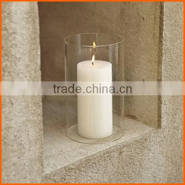 High quality clear glass candle covers