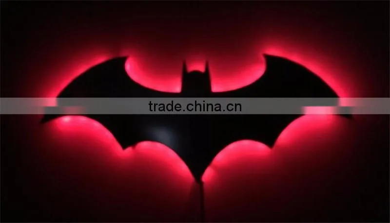 Bat lamp Mirror lamp Batman mirror lamp with remote control Colorful KTV corridor background wall lamp