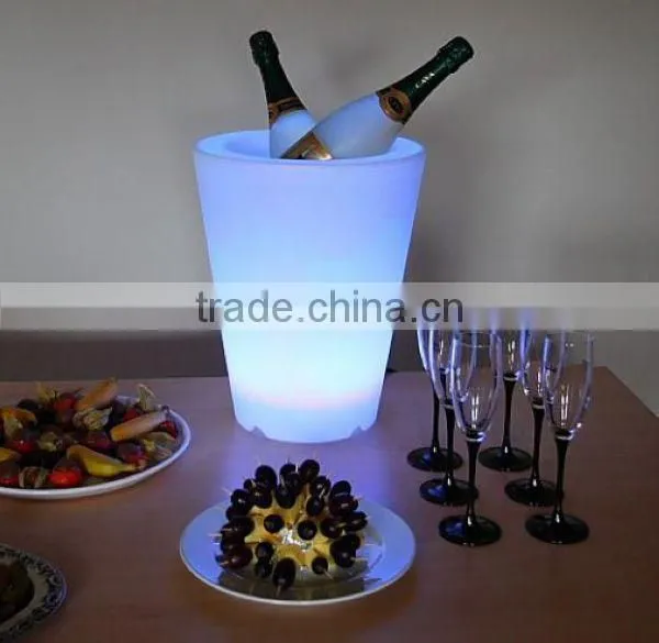 FO-9523 LED Light Flower Pot, Lighted ice bucket for home decor