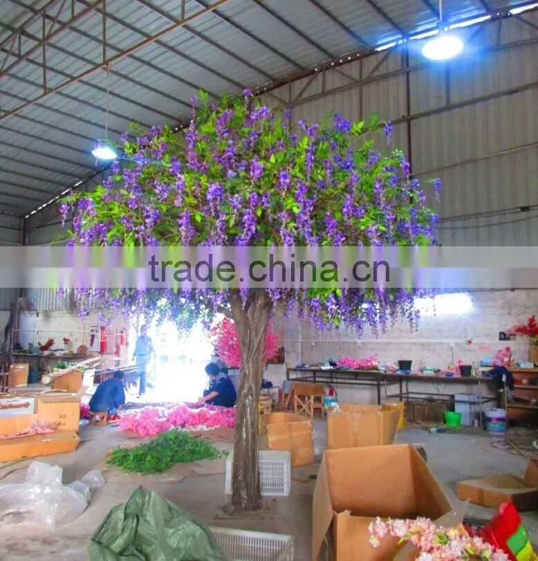 Wedding decorative artificial wisteria flower tree for sale