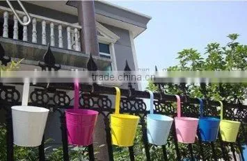 Decorative hanging flower planters galvanized iron planters garden metal flower pots