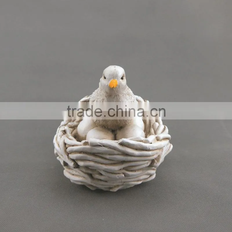 wholesale White Polyresin Bird Figurines