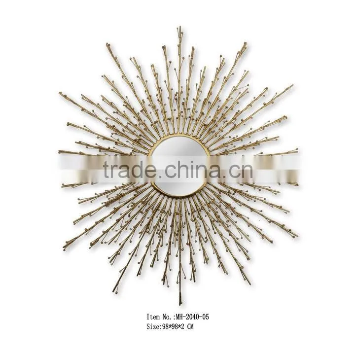 Antique Gold Starburst Wall mirror for home decor