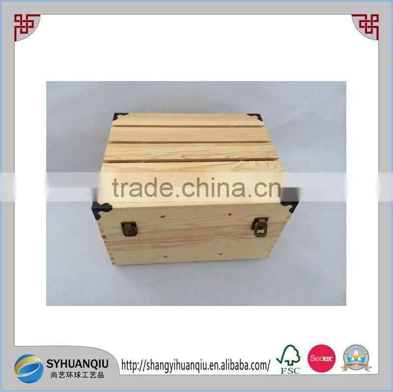 Wooden Double Bottle Wine crate, Case, Box ,with silk printing logo CN