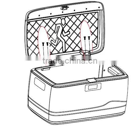 High quality plastic storage box, storage bin, container, case