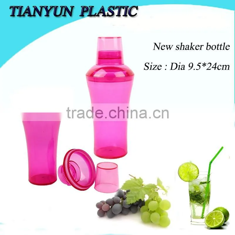 plasatic mini cocktail shakers bottle for promotion