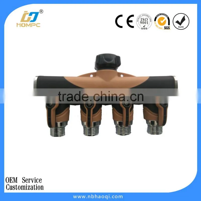 4 way irrigation garden hose splitter