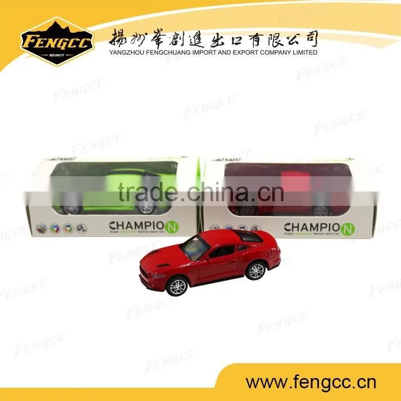 Pull back 1:32 children diecast miniature metal toy cars with light