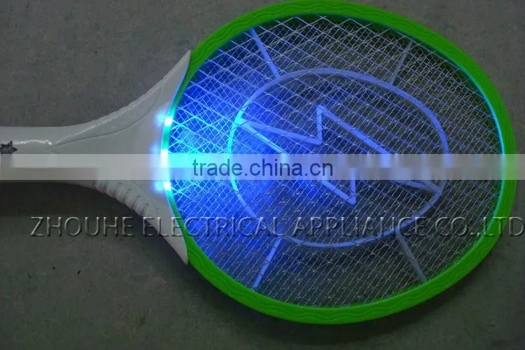 Hot sale rehcargebale mosquito swatter ZHOUYU Electric mosquito killer with light