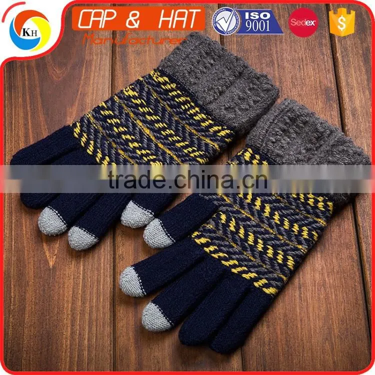 cotton Arcylic Glove Smart Phone Winter Warm Touch Screen Gloves Best Promotional Gift