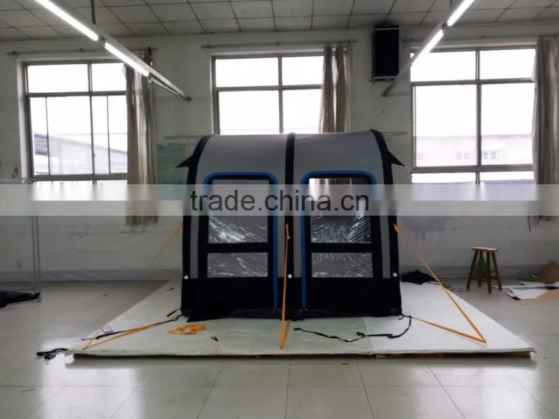 Outside Green inflatable tent Outdoor for car