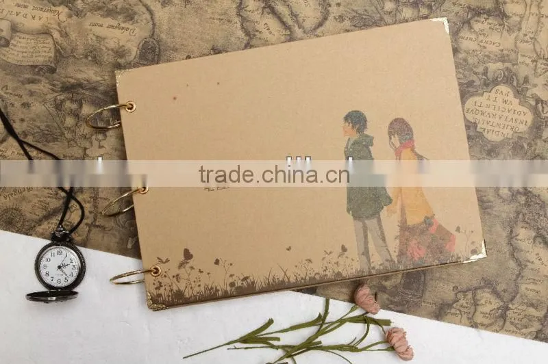 Custom fashion DIY handmade craft paper photo album