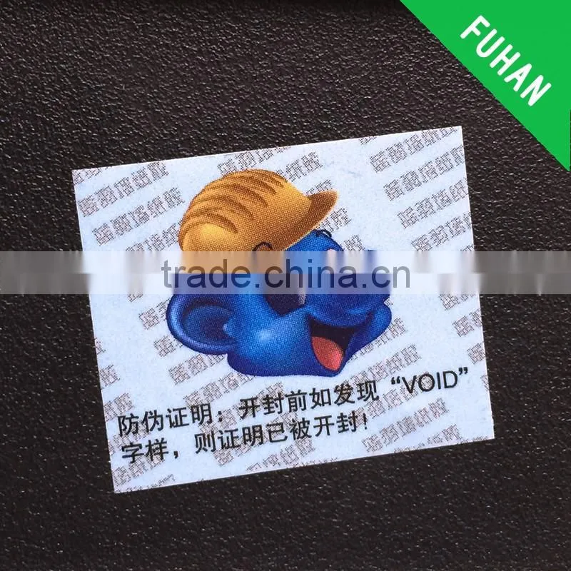 China Manufacture Custom Security Sticker