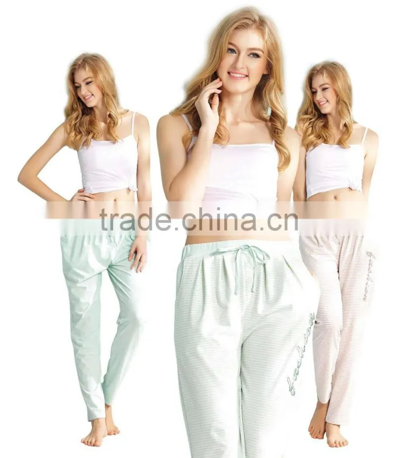 spring and autumn strip long pants