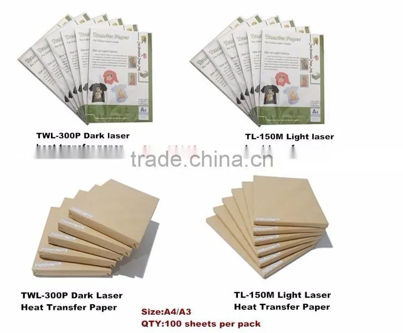 guangzhou manufacturer low price light dark t-shirt heat transfer paper