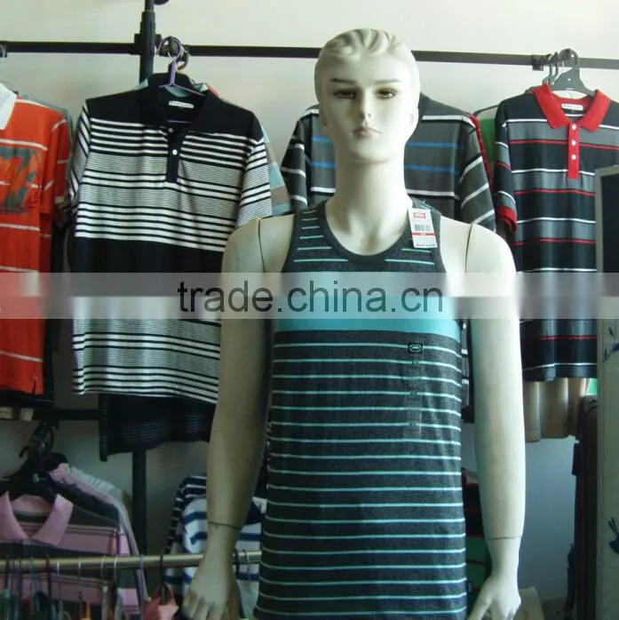 factory men's tank top stripe made in china