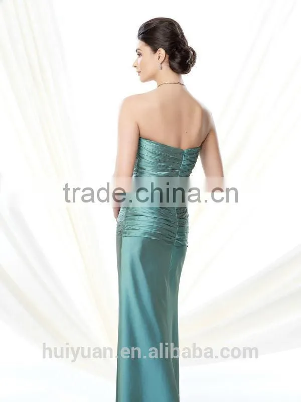 2 pieces formal long sleeve satin mother prom dress