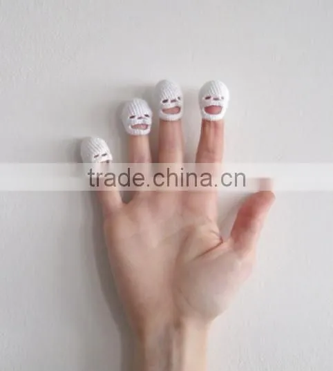hot sale Tiny Crocheted Skulls, finger puppets.