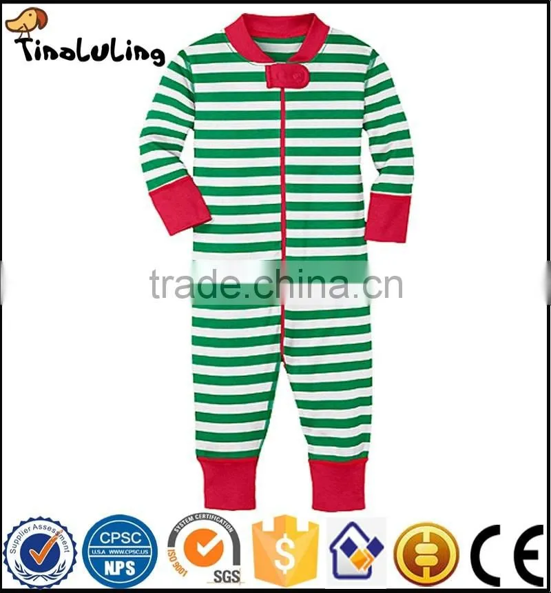 infant new baby rompers children footed striped jumpsuits infant christmas bodysuits