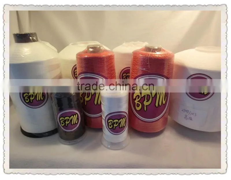 High tenacity polyester filament yarn for sewing shoes