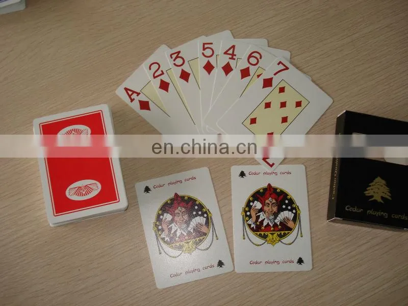 Factory custom made plastic playing cards
