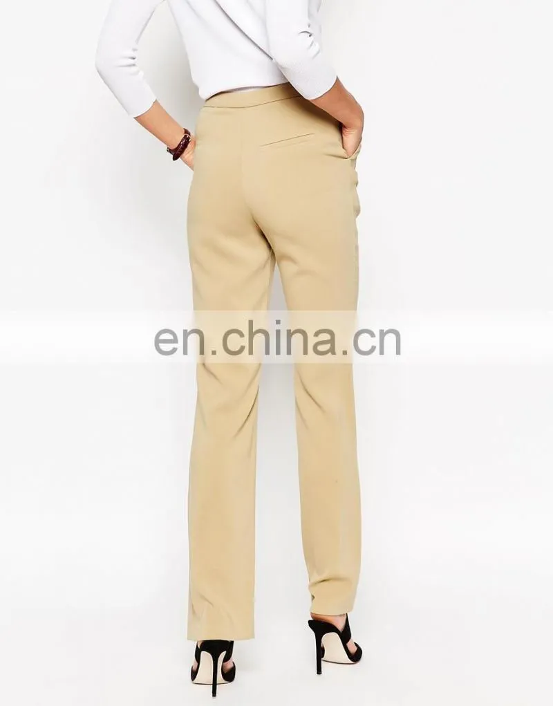 2015 women ladies flare trousers tailored long leg kick pants trouser fashion latest new design
